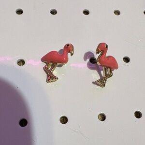 4 for 18$ 🔥 Pink Flamingo Stud Earrings
